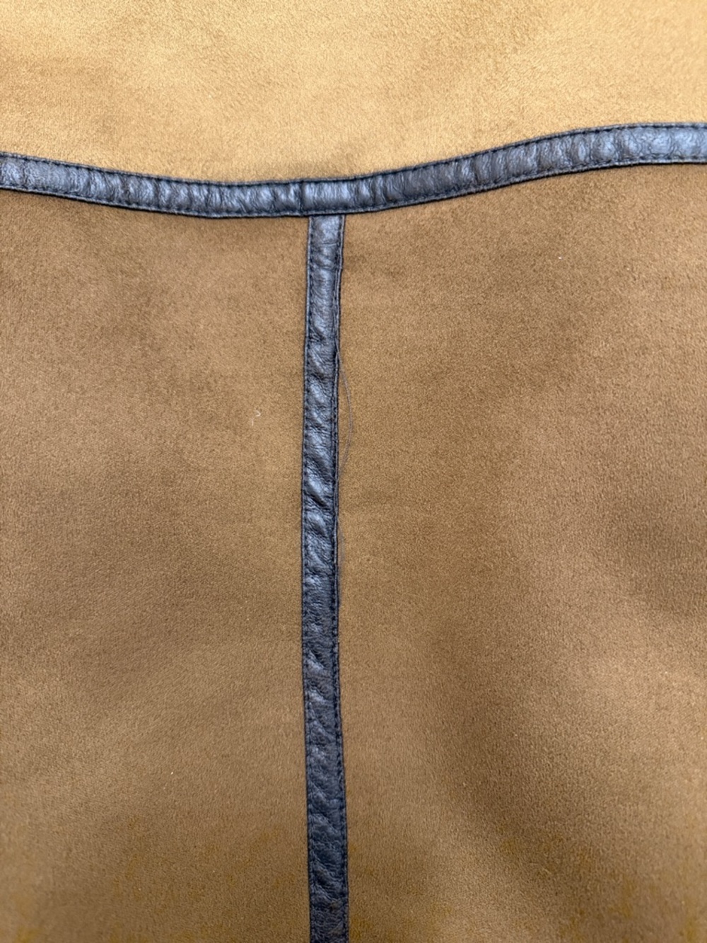 Zara Fleeced Brown Suede Jacket - Picture 7 of 7